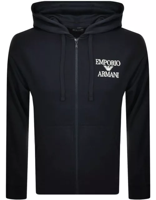 Emporio Armani Loungewear Logo Hoodie Navy