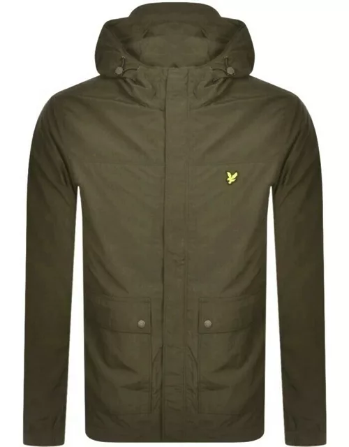 Lyle And Scott Hooded Jacket Green