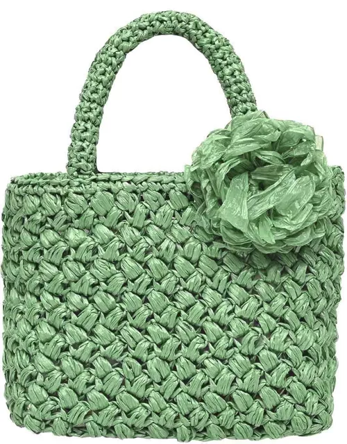 Amalfi Raffia Small Bag - Green