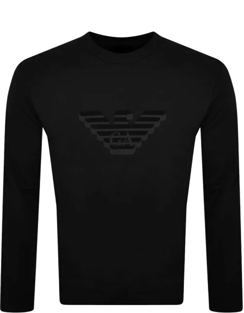 Emporio Armani Logo Sweatshirt Black