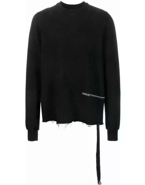 Black logo-patch sweatshirt