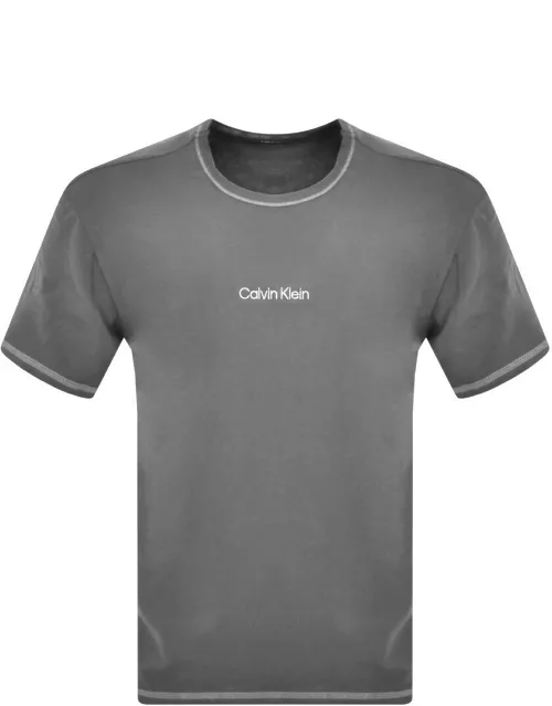 Calvin Klein Lounge Logo T Shirt Grey