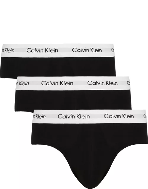Calvin Klein Stretch Cotton Briefs - set of Three - Black