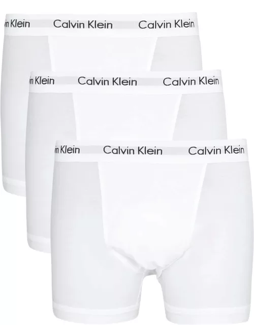 Calvin Klein Stretch-cotton Trunks - set of Three - White