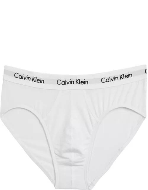Calvin Klein Stretch Cotton Briefs - set of Three - White