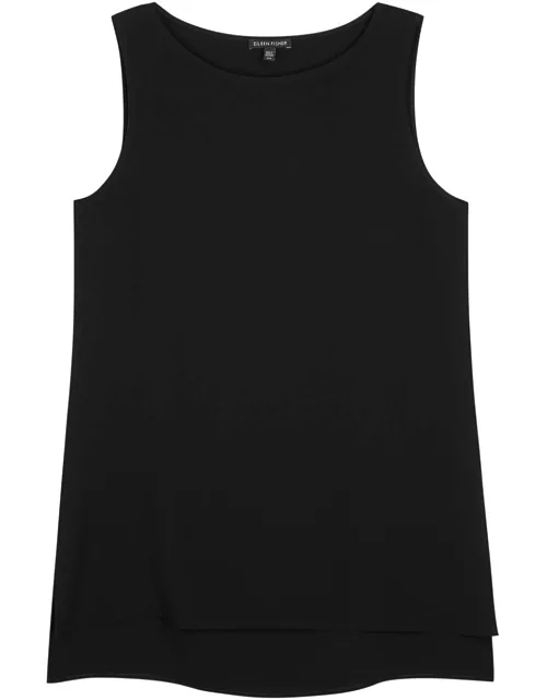 Eileen Fisher System Silk Crepe top - Black