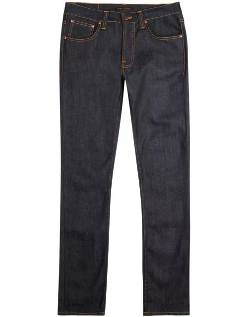 Nudie Jeans Lean Dean Indigo Slim-leg Jeans - W30/