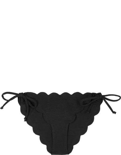 Marysia Mott Scalloped Bikini Briefs - Black