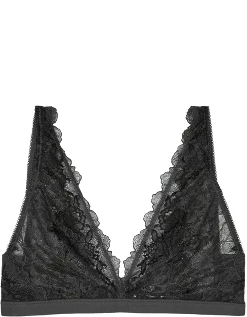 Wacoal Lace Perfection Soft-cup bra - Charcoal