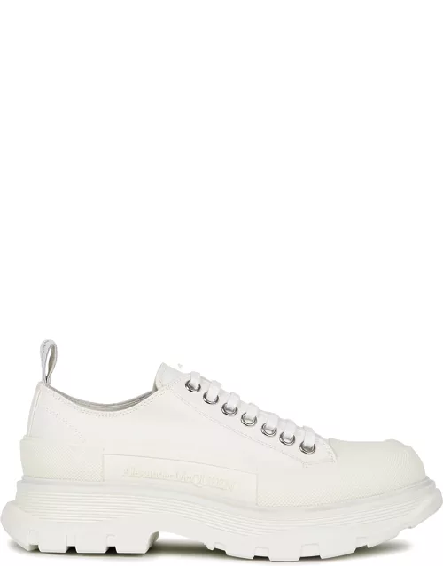 Alexander McQueen Tread White Canvas Sneakers, Sneakers, White