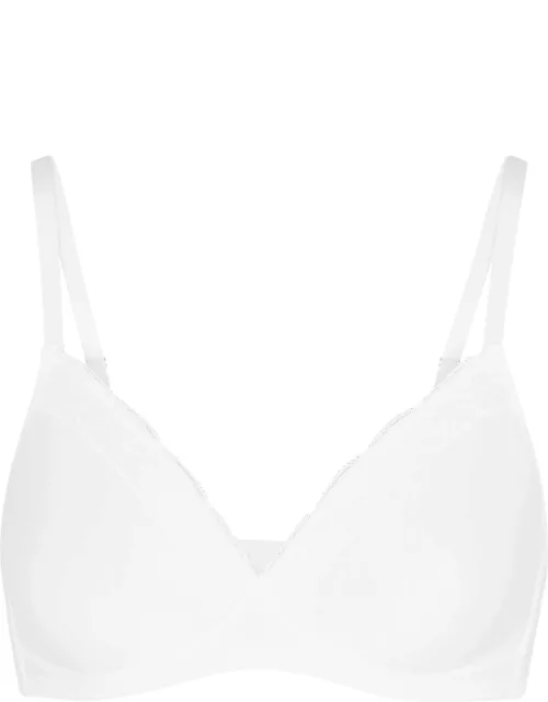 Hanro Lace-trimmed Soft-cup bra - White - 32C