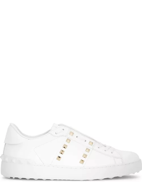 Valentino Garavani Rockstud Untitled White Leather Sneakers, Sneakers