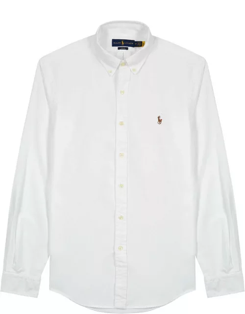 Polo Ralph Lauren Piqué Cotton Oxford Shirt - White