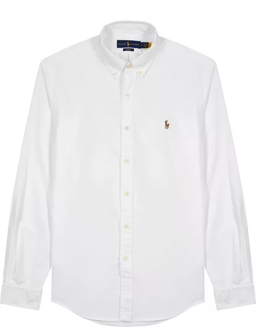 Polo Ralph Lauren Piqué Cotton Oxford Shirt - White