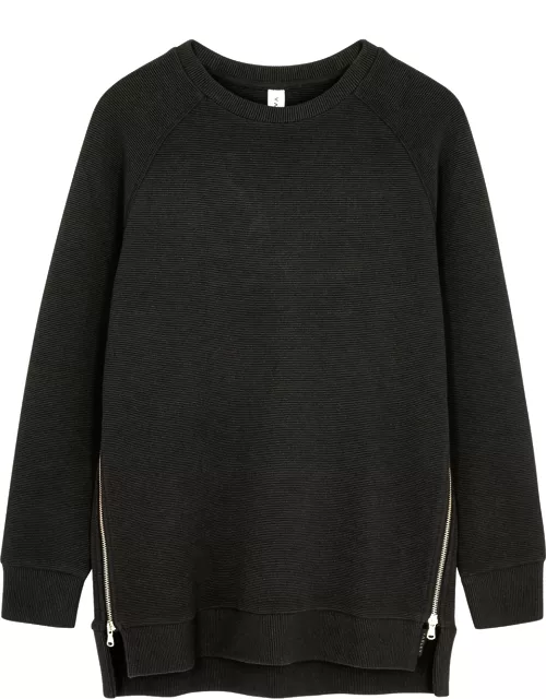 Varley Manning Ribbed Jersey Sweatshirt - Black