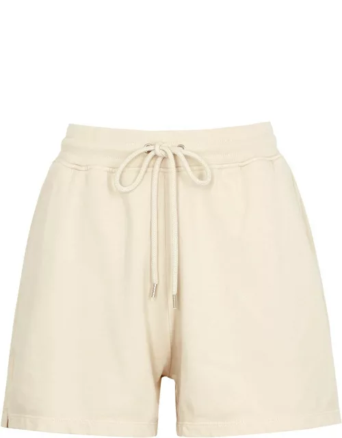 Colorful Standard Ivory Cotton Shorts, Shorts, Slant Side