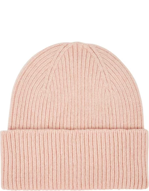 Colorful Standard Ribbed Wool Beanie - Light Pink