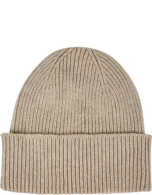 Colorful Standard Ribbed Wool Beanie - Ivory