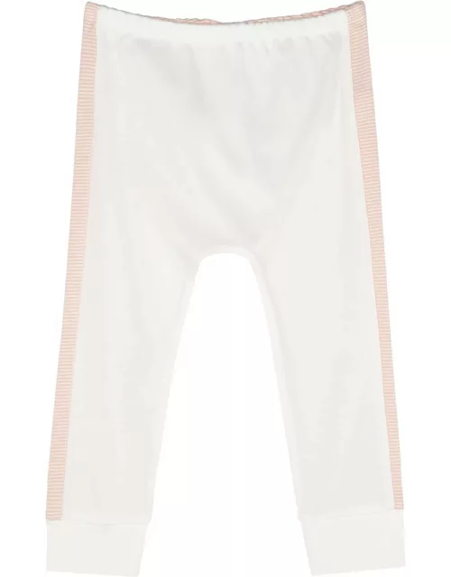 Mori Strip-panelled Jersey Leggings - Pink
