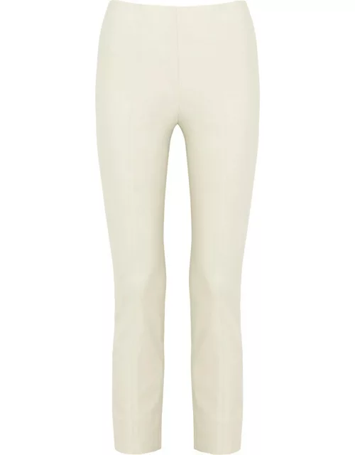 Vince Off-white Stretch-jersey Trousers