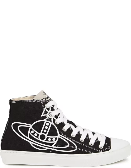 Vivienne Westwood Orb-print Canvas High-top Sneakers - Black