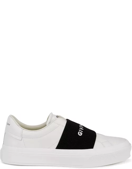 Givenchy City Court White Leather Sneakers, Sneakers, White, Leather - White And Black
