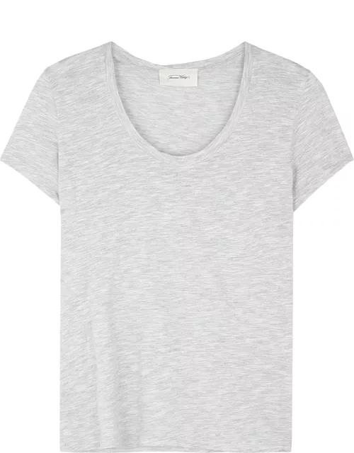 American Vintage Jacksonville Slubbed Cotton-blend T-shirt - Grey