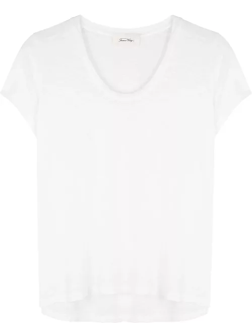 American Vintage Jacksonville Slubbed Cotton-blend T-shirt - White