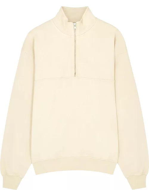 Colorful Standard Half-zip Cotton Sweatshirt - Ivory