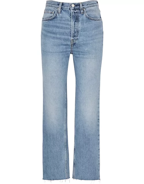 Totême Distressed Straight-leg Jeans - Denim