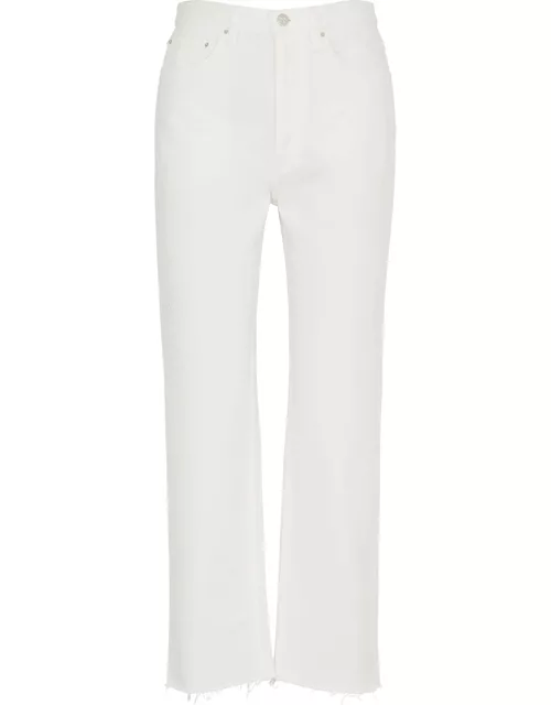 Totême Cropped Straight-leg Jeans - Off White