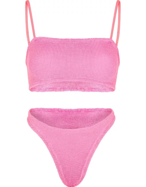 Hunza G Gigi Seersucker Bikini - Pink - One