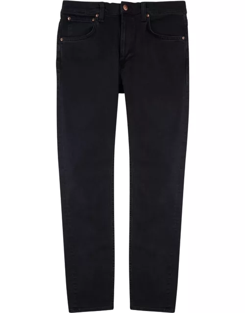 Nudie Jeans Lean Dean Slim-leg Jeans - Nearly Black