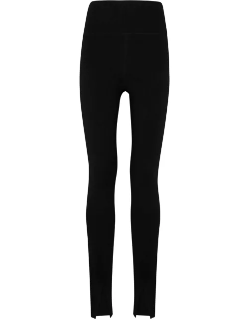 Victoria Beckham VB Body Split-hem Stretch-knit Leggings - Black - 0 (UK6)