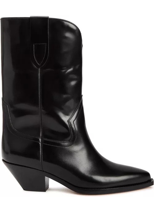 Isabel Marant étoile Dahope 50 Black Leather Ankle Boots