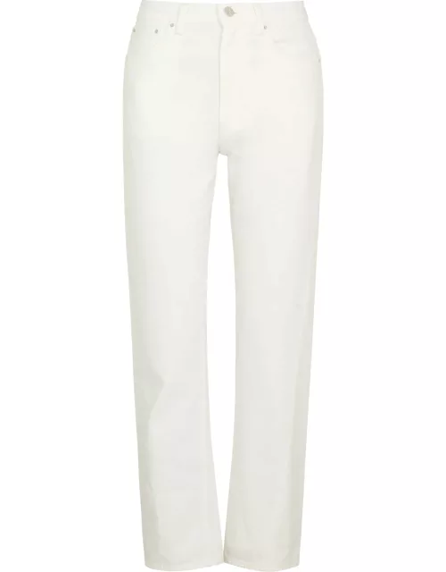 Totême Twisted Seam White Straight-leg Jeans - Off White