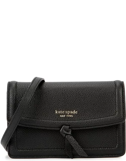 Kate Spade New York Knott Grained Leather Cross-body bag - Black - One