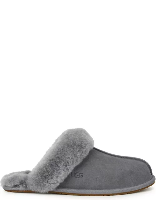 Ugg Scuffette II Shearling Suede Slippers, Slippers, Leather Seam, Grey