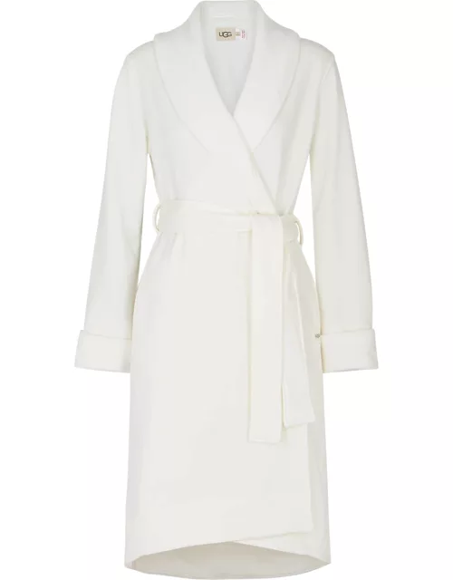 Ugg Duffield II Fleece Lined Cotton Robe, Robe, Shawl Collar - Cream
