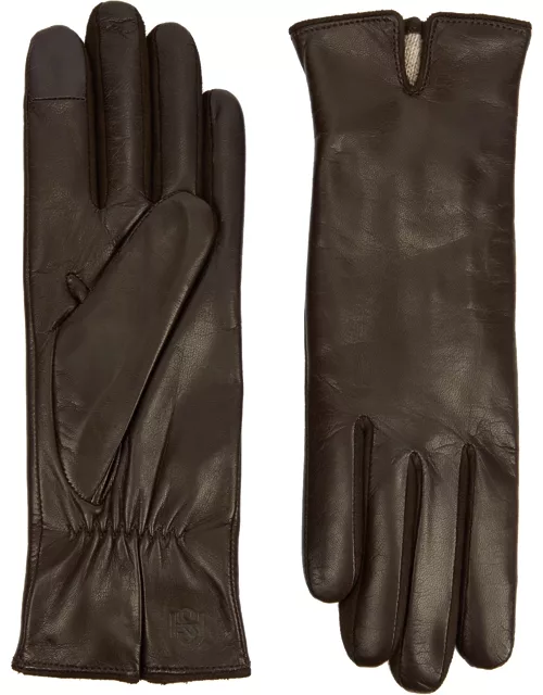 Handsome Stockholm Essentials Leather Gloves - Chocolate