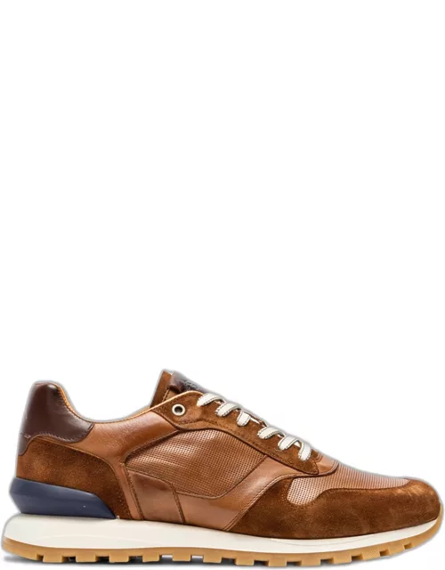 Men's Quarry Hill Leather and Suede Low-Top Sneaker