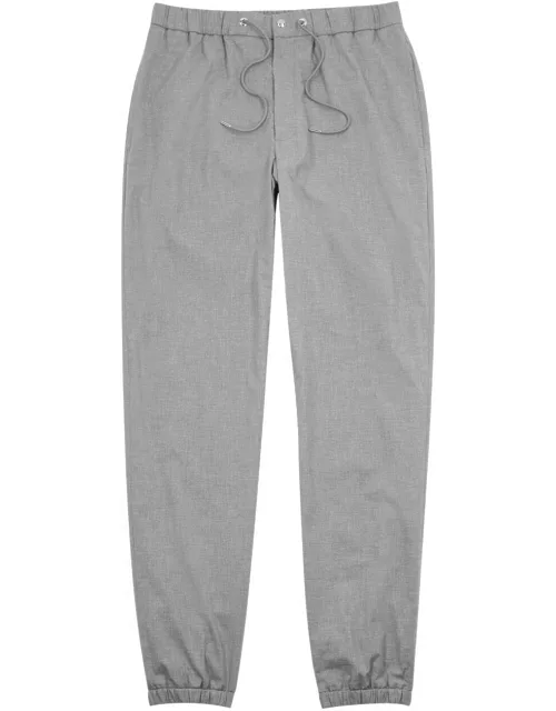 Moncler Stretch-cotton Trousers - Grey