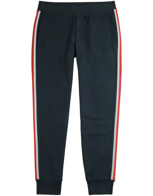 Moncler Striped Cotton Sweatpants - Navy
