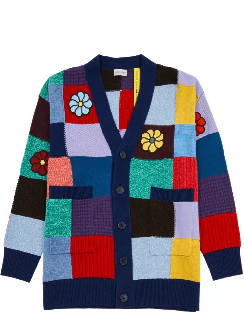 Moncler Genius 1 Moncler JW Anderson Patchwork Wool-blend Cardigan - Multicoloured