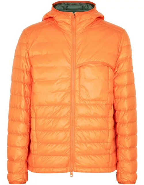 Moncler Divedro Hooded Quilted Shell Jacket - Orange - 3, Men's Designer Shell Jacket, Male