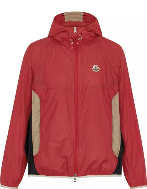 Moncler Dronne Colour-blocked Shell Jacket - Red