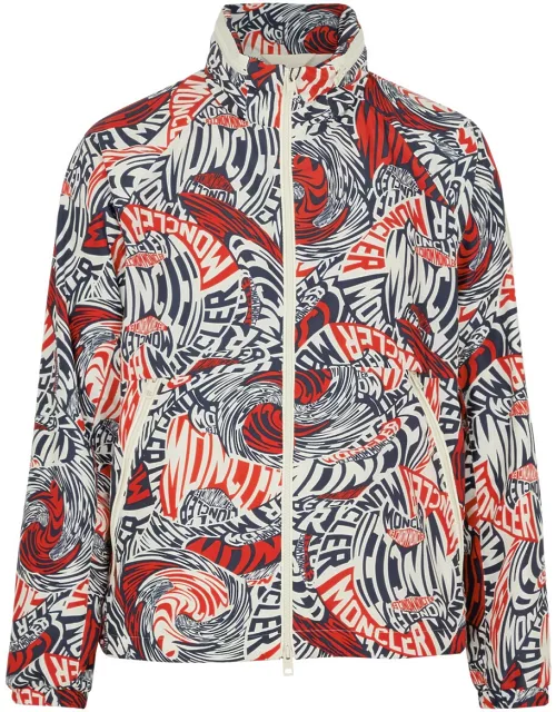 Moncler Ornain Logo-print Shell Jacket - Multicoloured - 3, Men's Designer Shell Jacket, Male