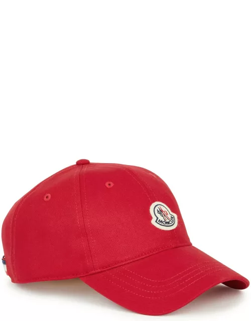 Moncler Logo Cotton-twill cap - Red