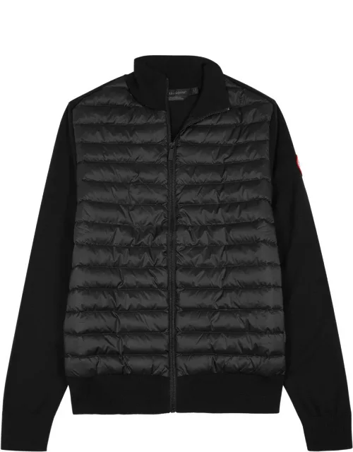 Canada Goose Hybridge Quilted Shell and Wool Jacket - Black