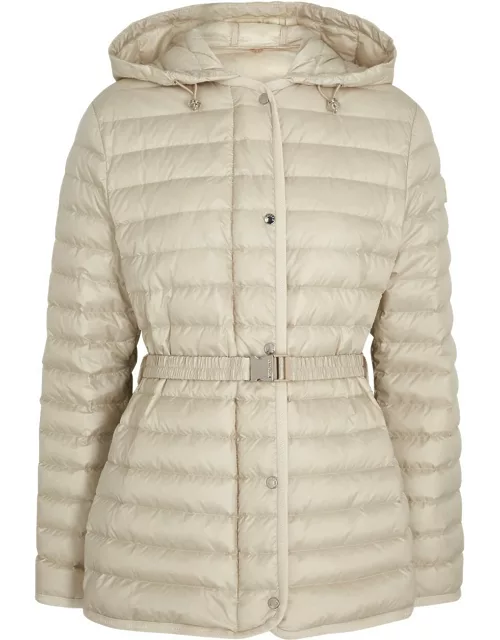 Moncler Oredon Hooded Quilted Shell Coat - Beige